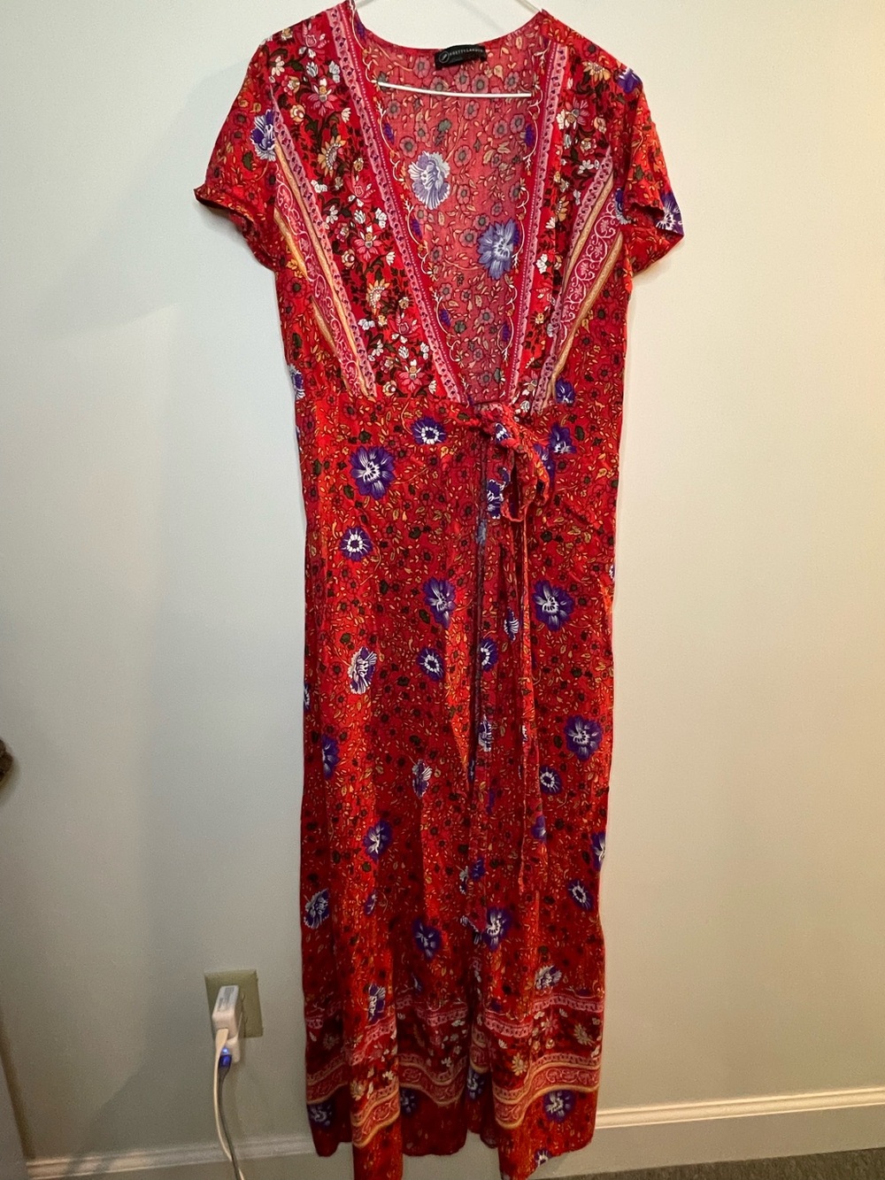 Pretty Garden M front-tie dress/robe